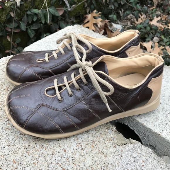 VINTAGE Charles Amar leather sneakers sz 8 - Picture 2 of 6